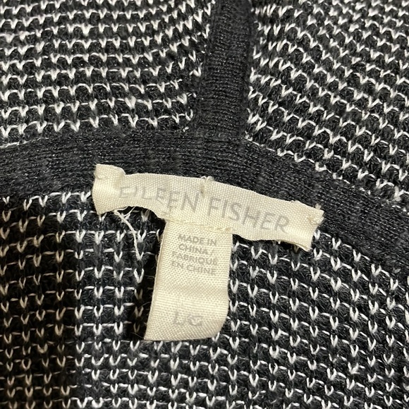 Eileen Fisher 68% Organic Linen 32% Organic Cotton hoodie - Picture 3 of 4